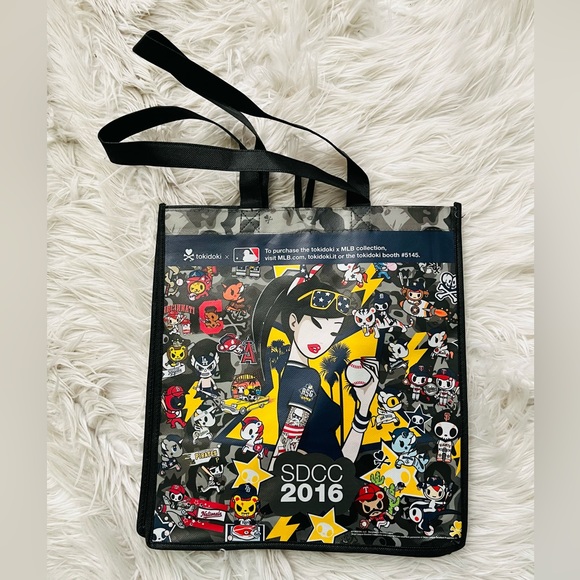 Tokidoki Comic Con MLB Reusable Shopping Tote Bag (SDCC 2016 Exclusive) - Picture 2 of 2